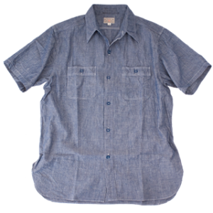 CHAMBRAY SHIRT SHORT SLEEVE