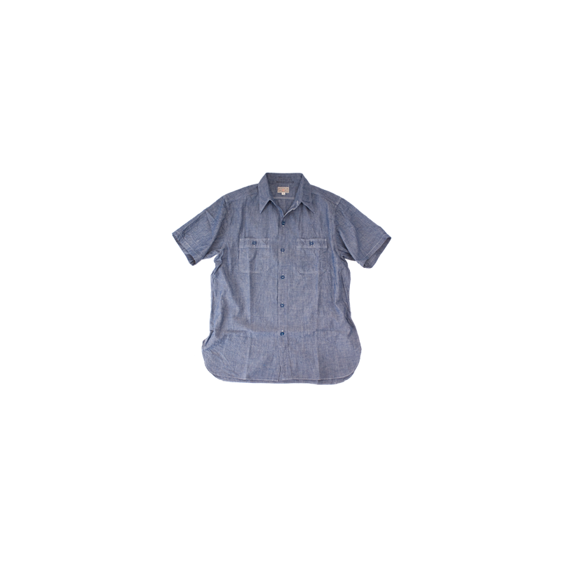 CHAMBRAY SHIRT SHORT SLEEVE