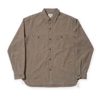 MOCK-TWIST CHAMBRAY, BROWN